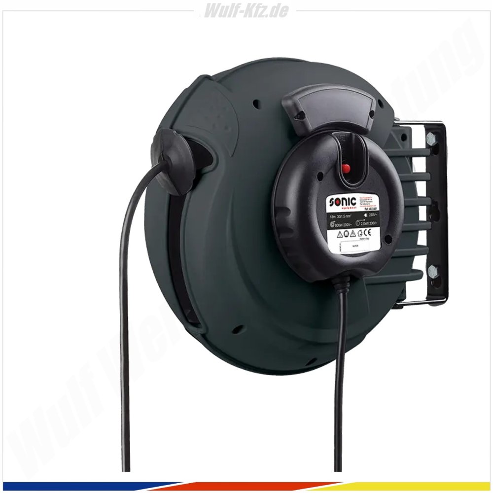 Sonic Kabelaufroller mit Stromkabel 18m